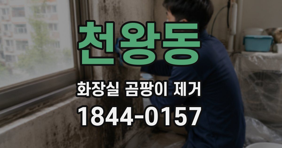천왕동 화장실 곰팡이 제거
