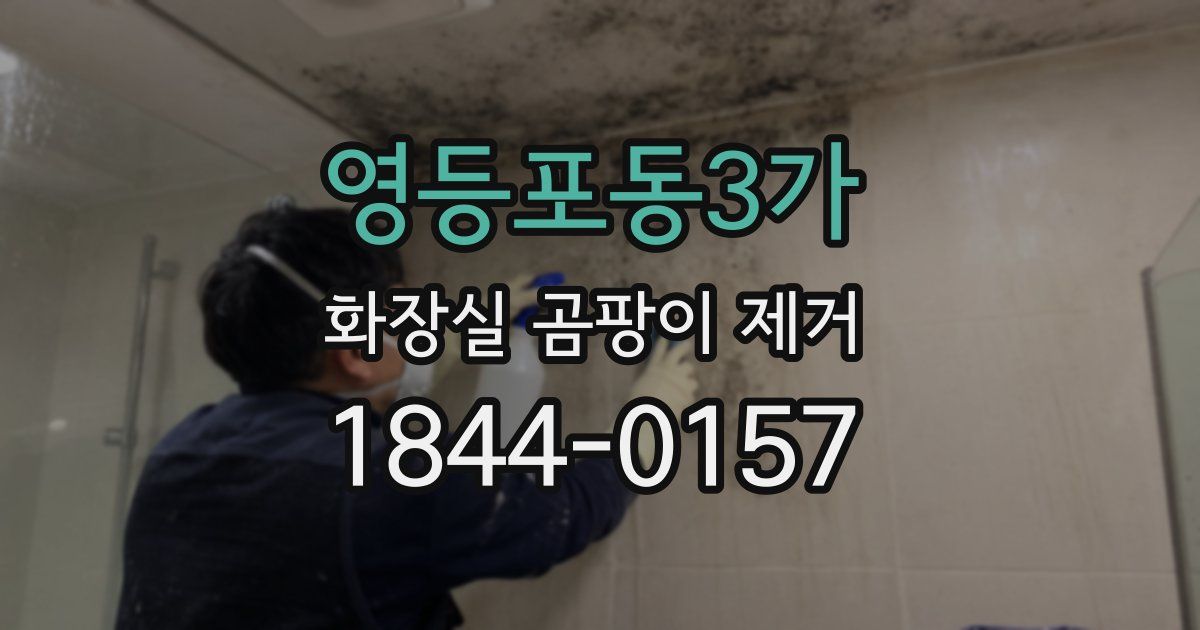 영등포동3가 화장실 곰팡이 제거