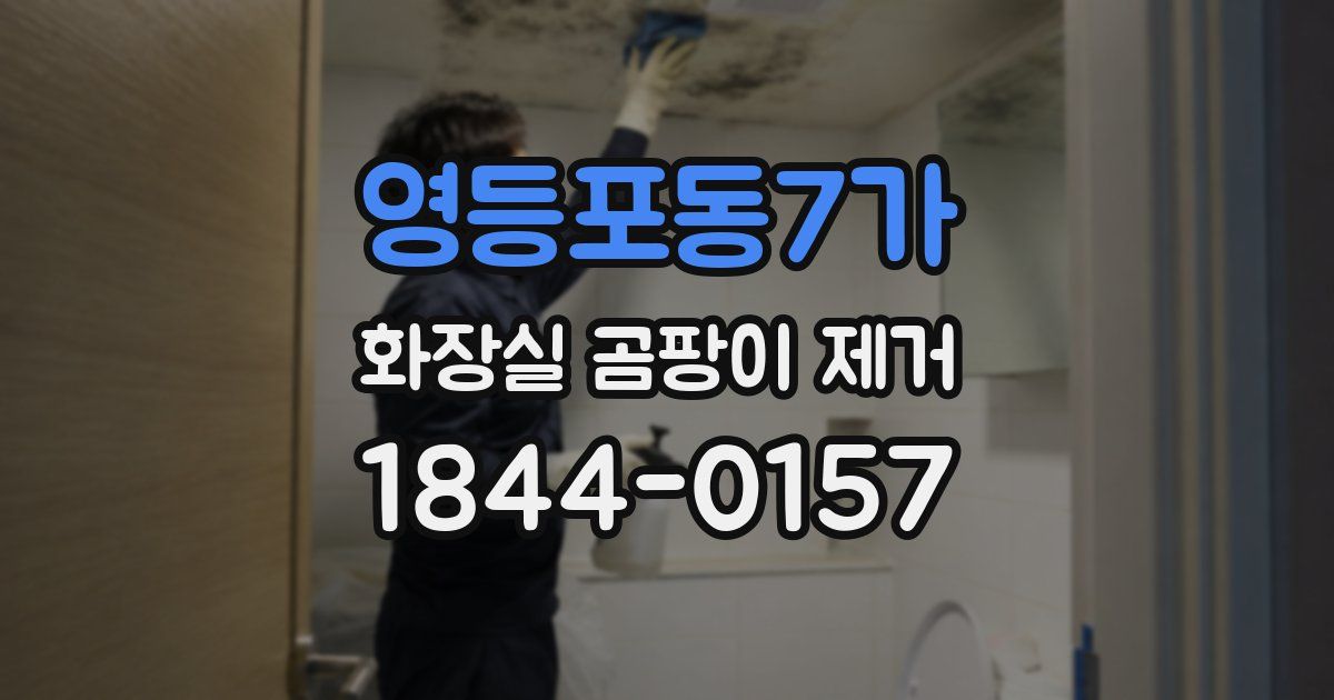 영등포동7가 화장실 곰팡이 제거