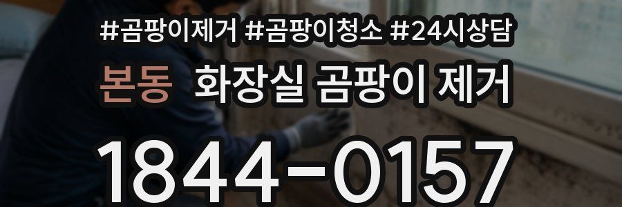 본동 화장실 곰팡이 제거