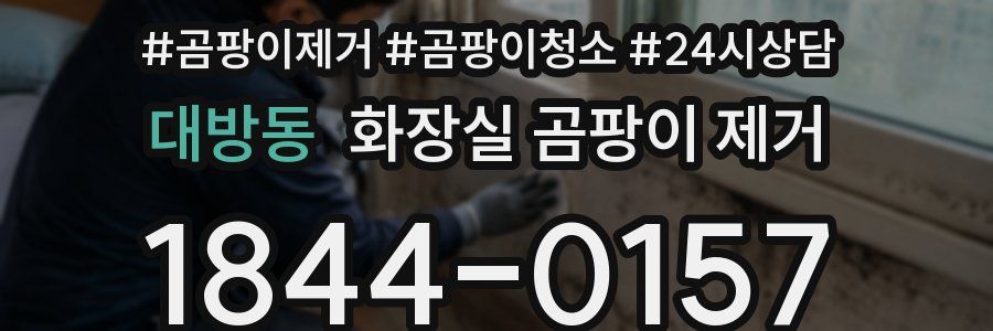 대방동 화장실 곰팡이 제거