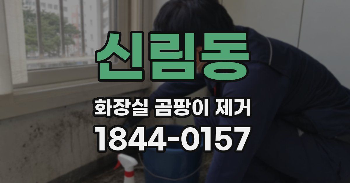 신림동 화장실 곰팡이 제거