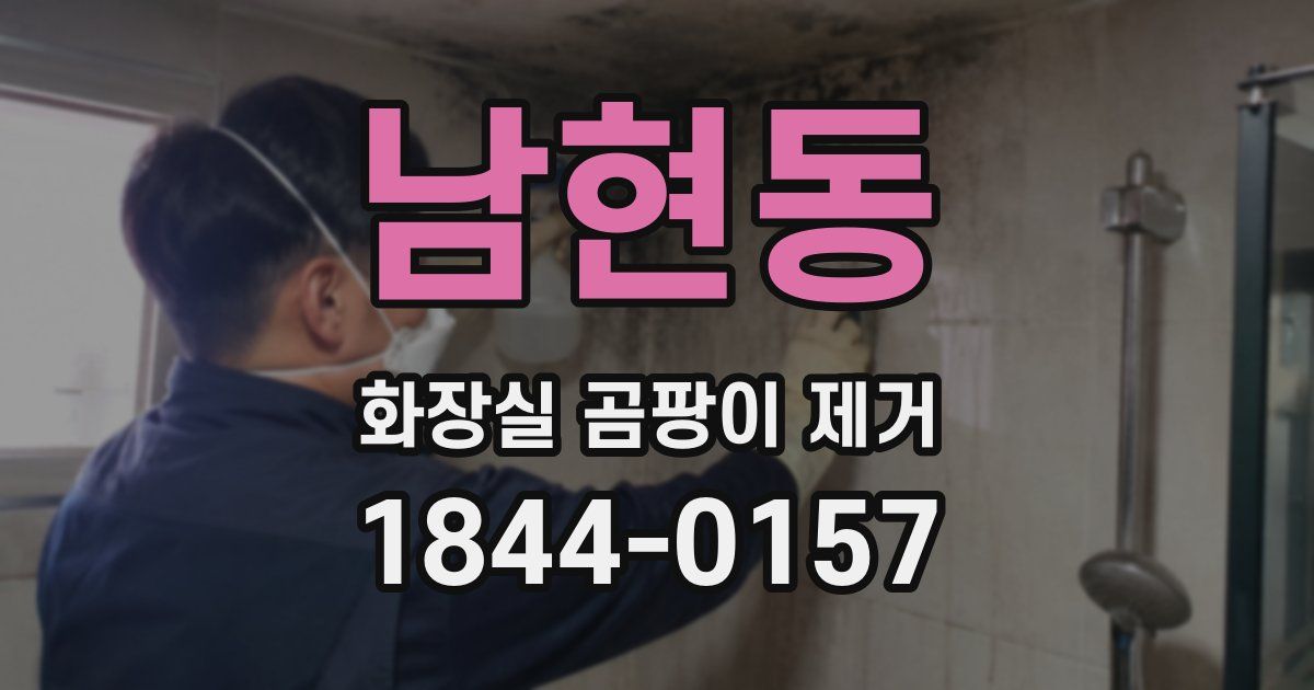 남현동 화장실 곰팡이 제거