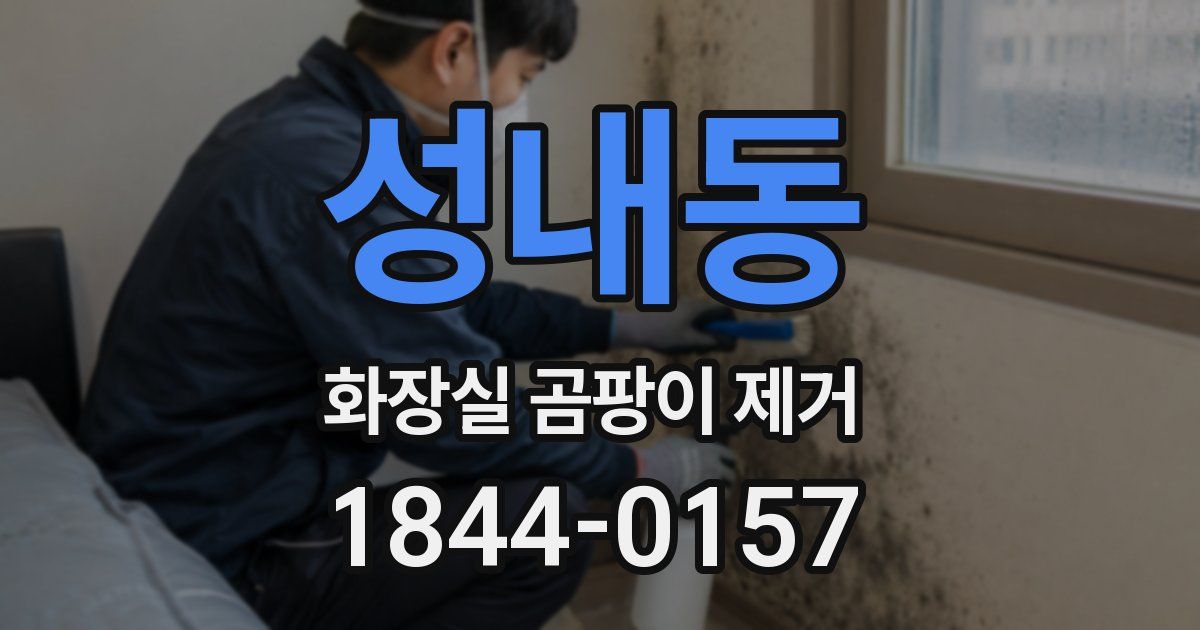 성내동 화장실 곰팡이 제거