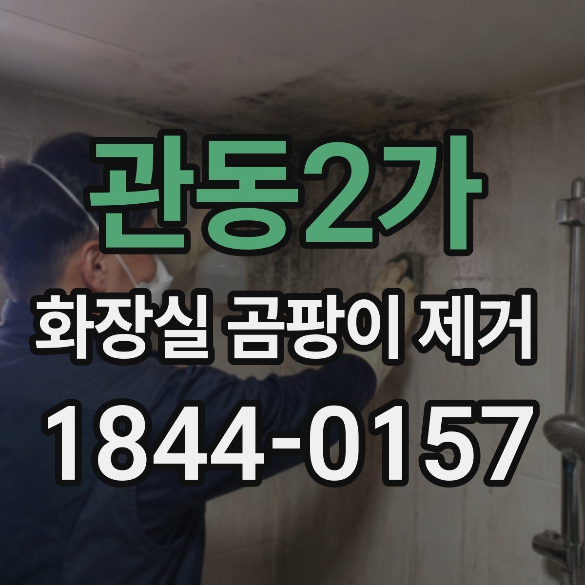 관동2가 화장실 곰팡이 제거 환기 부족으로 생긴 변색 구분하기