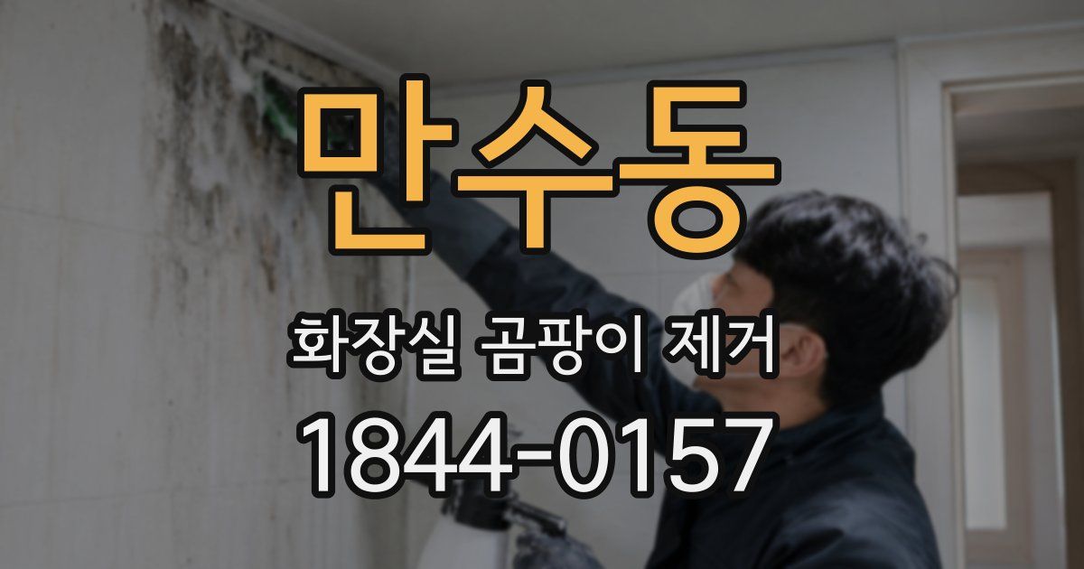 만수동 화장실 곰팡이 제거