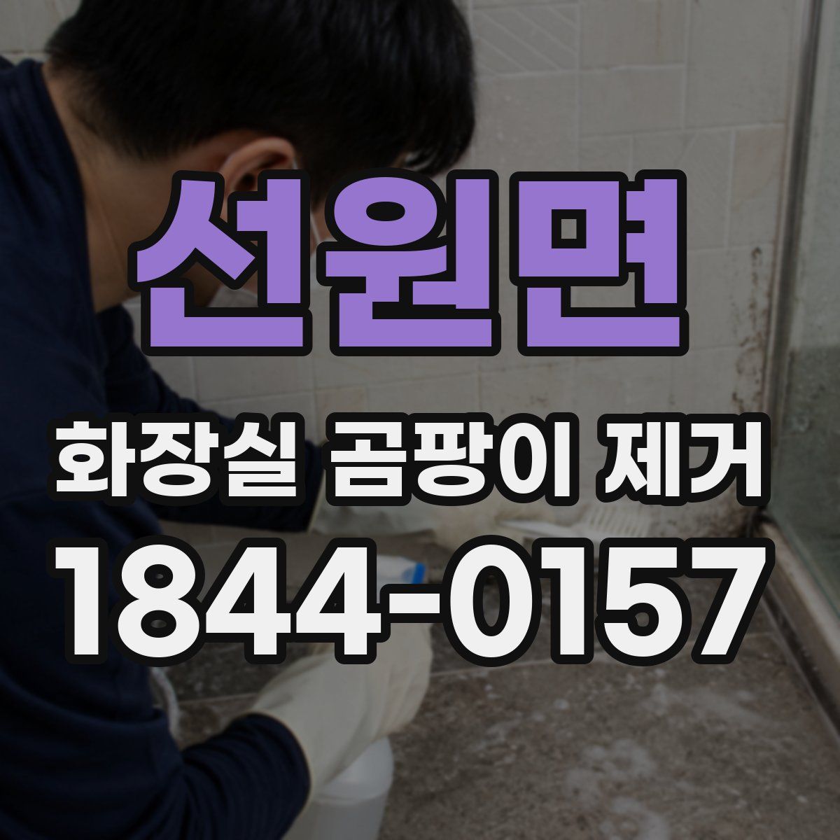 선원면 화장실 곰팡이 제거