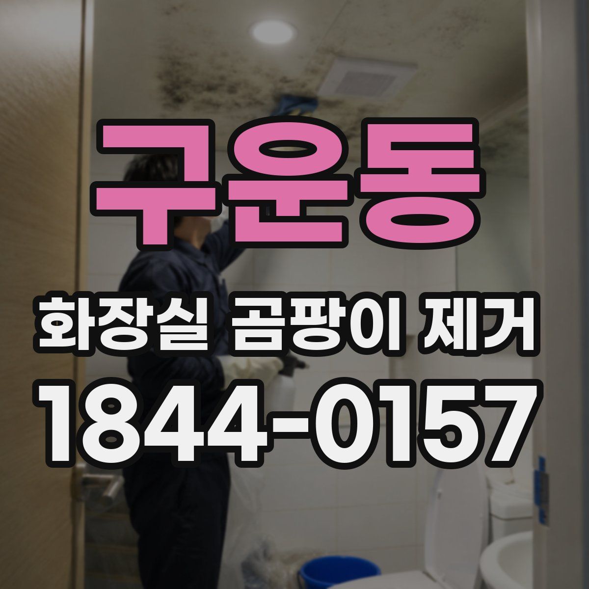 구운동 화장실 곰팡이 제거