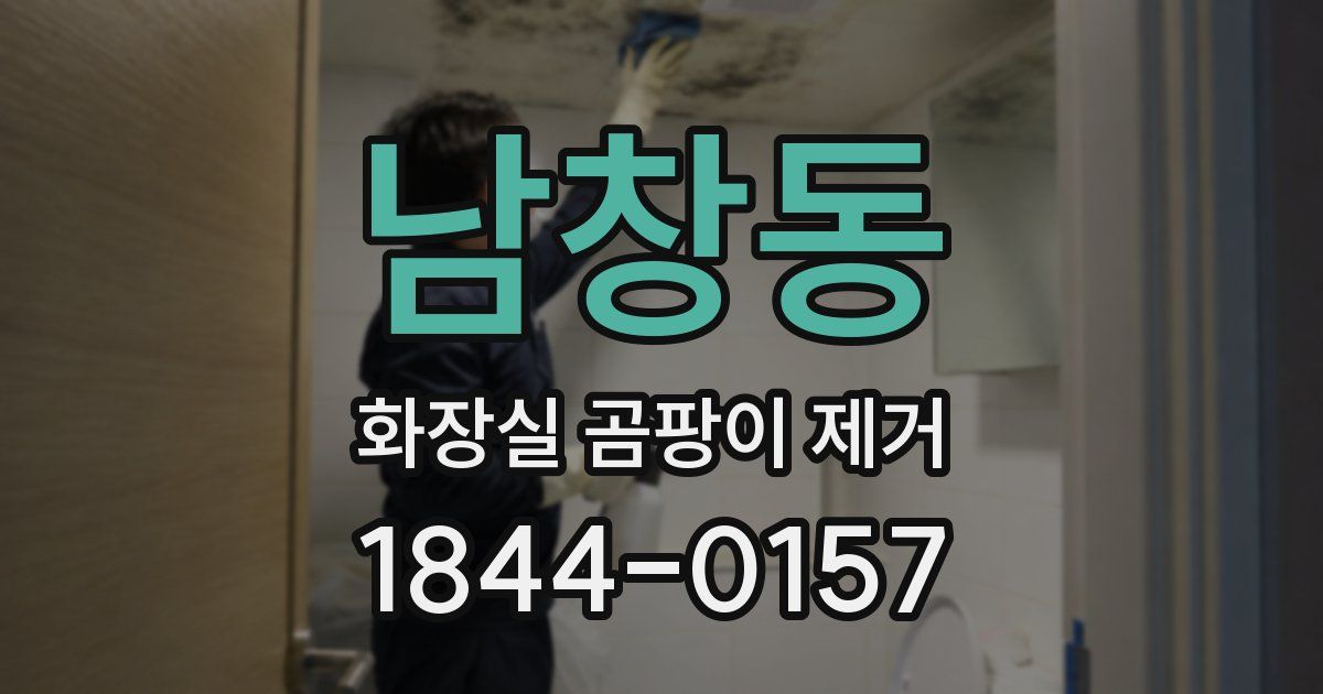 남창동 화장실 곰팡이 제거