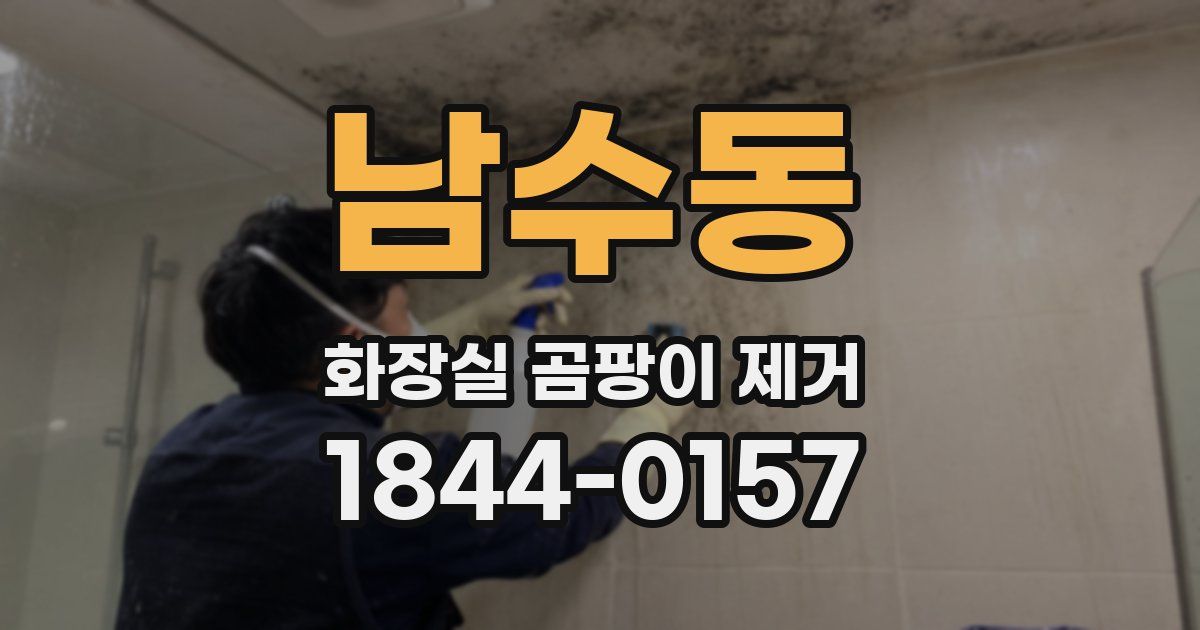 남수동 화장실 곰팡이 제거