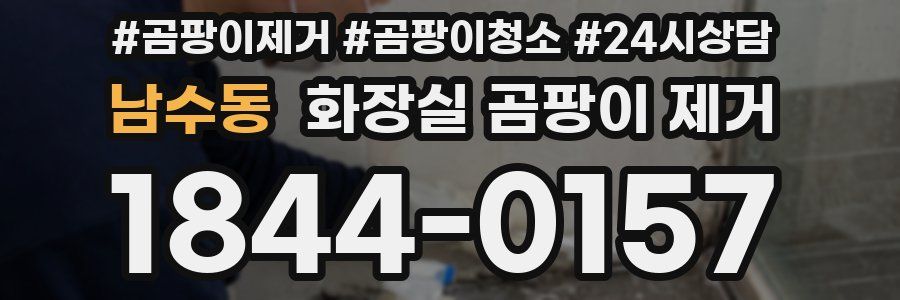 남수동 화장실 곰팡이 제거