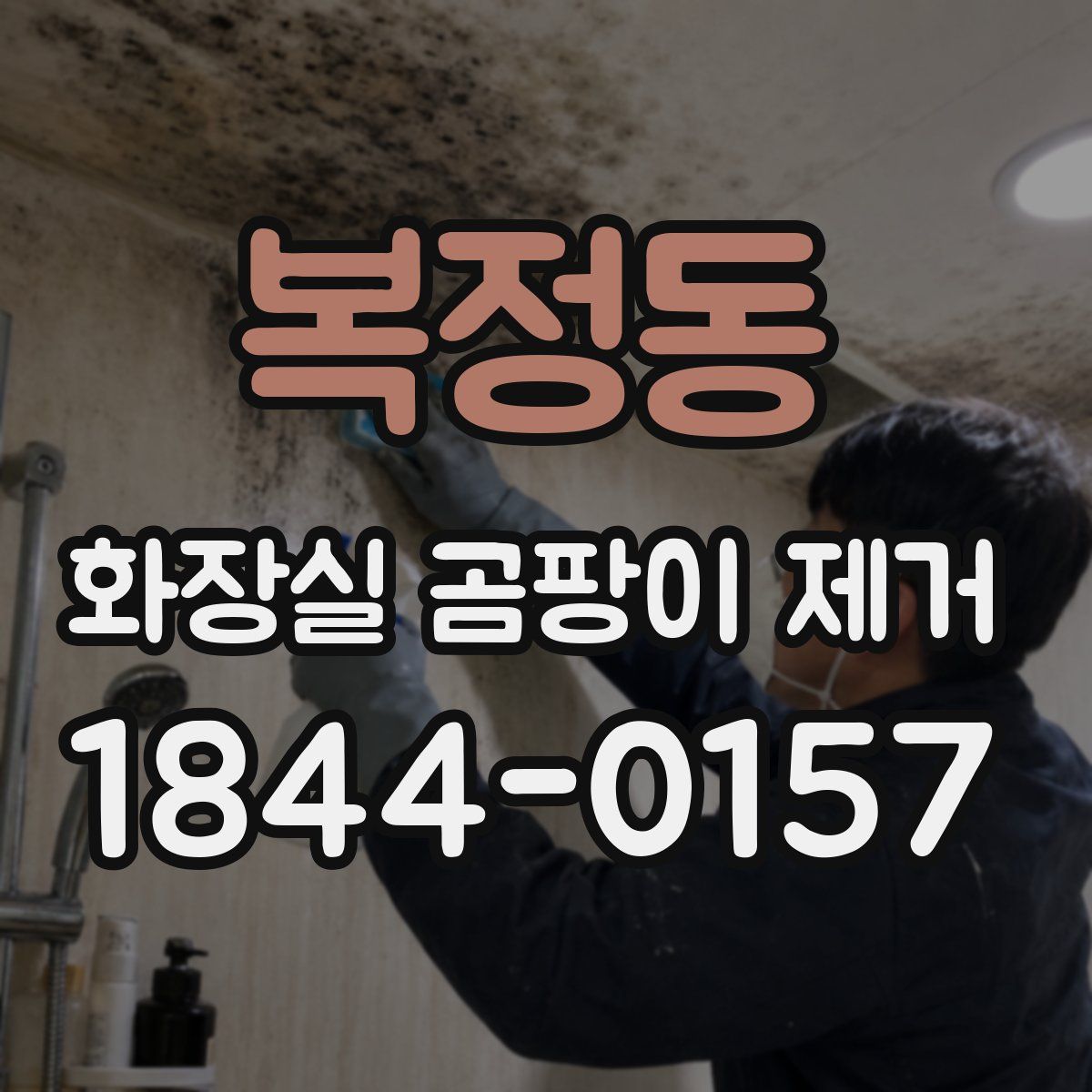 복정동 화장실 곰팡이 제거
