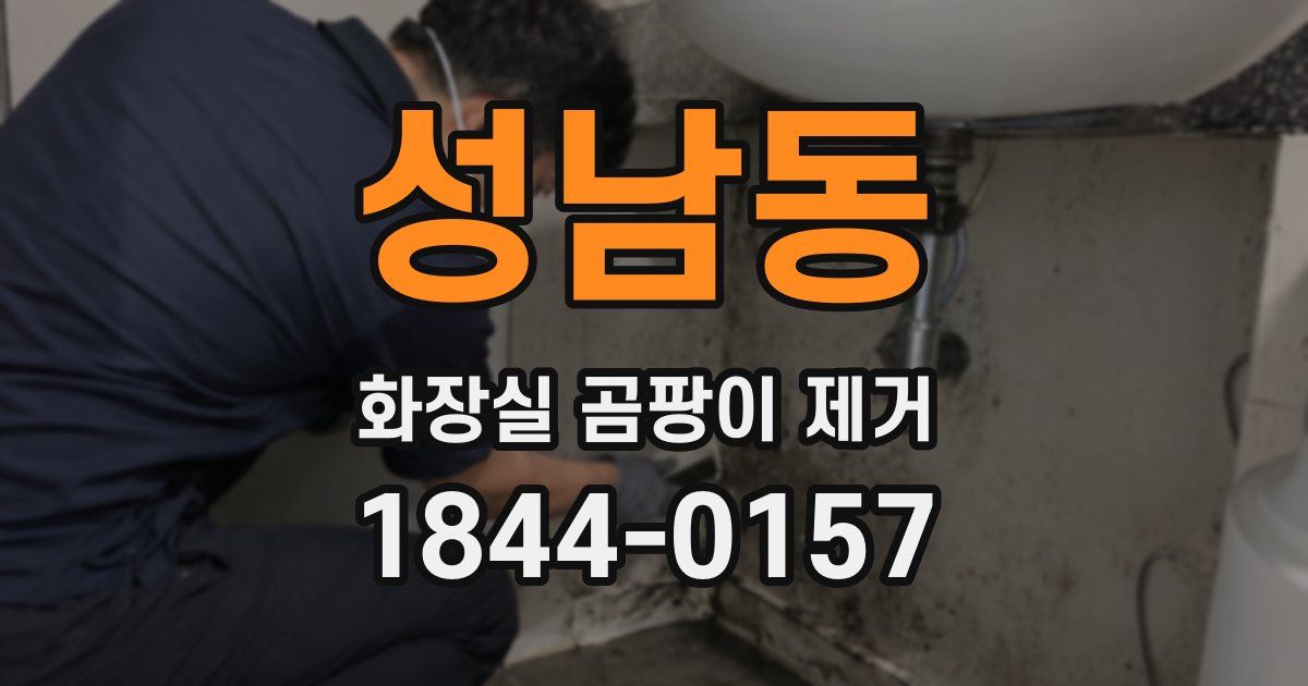 성남동 화장실 곰팡이 제거