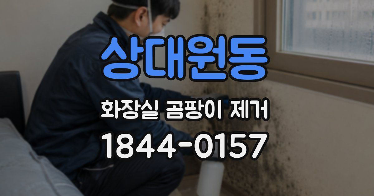 상대원동 화장실 곰팡이 제거