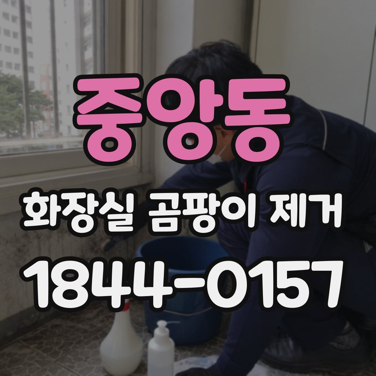 중앙동 화장실 곰팡이 제거