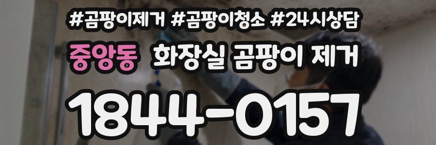 중앙동 화장실 곰팡이 제거