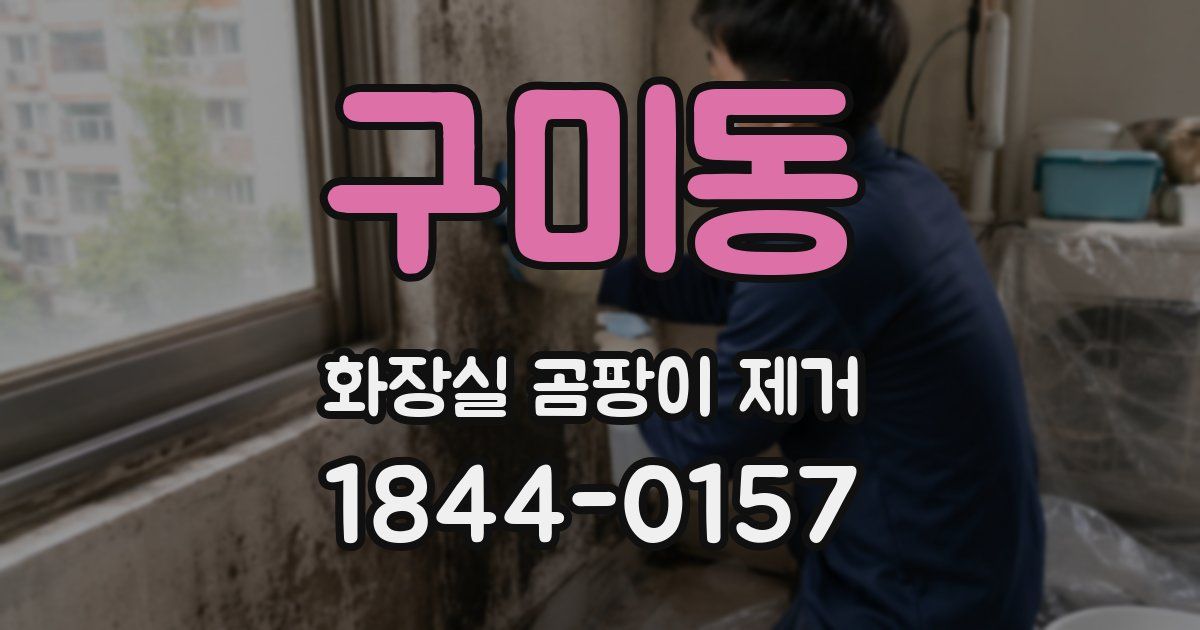 구미동 화장실 곰팡이 제거