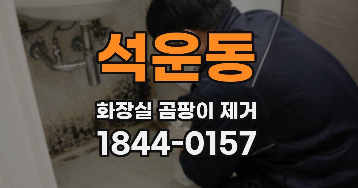 석운동 화장실 곰팡이 제거