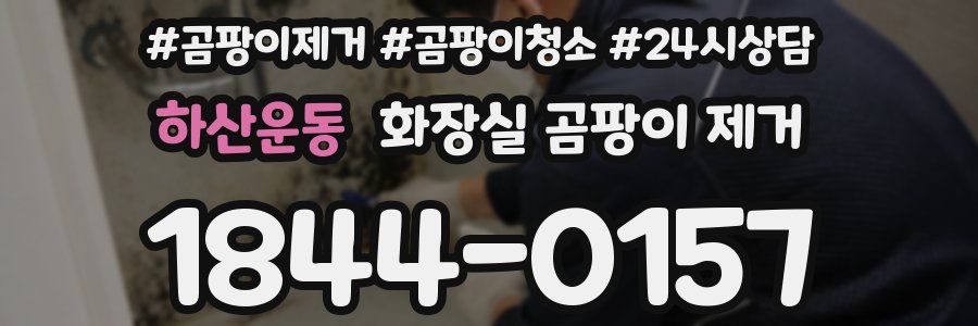 하산운동 화장실 곰팡이 제거