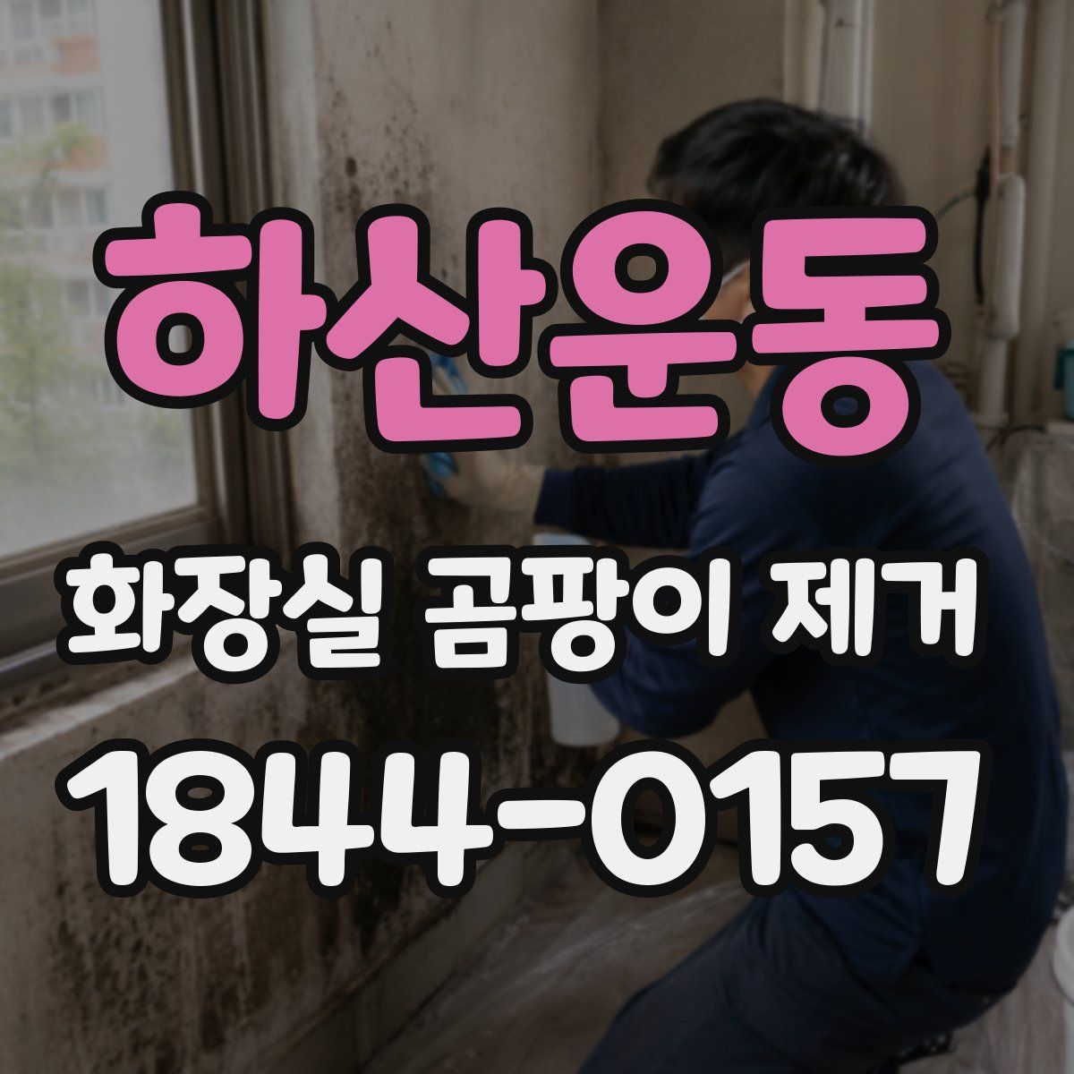하산운동 화장실 곰팡이 제거