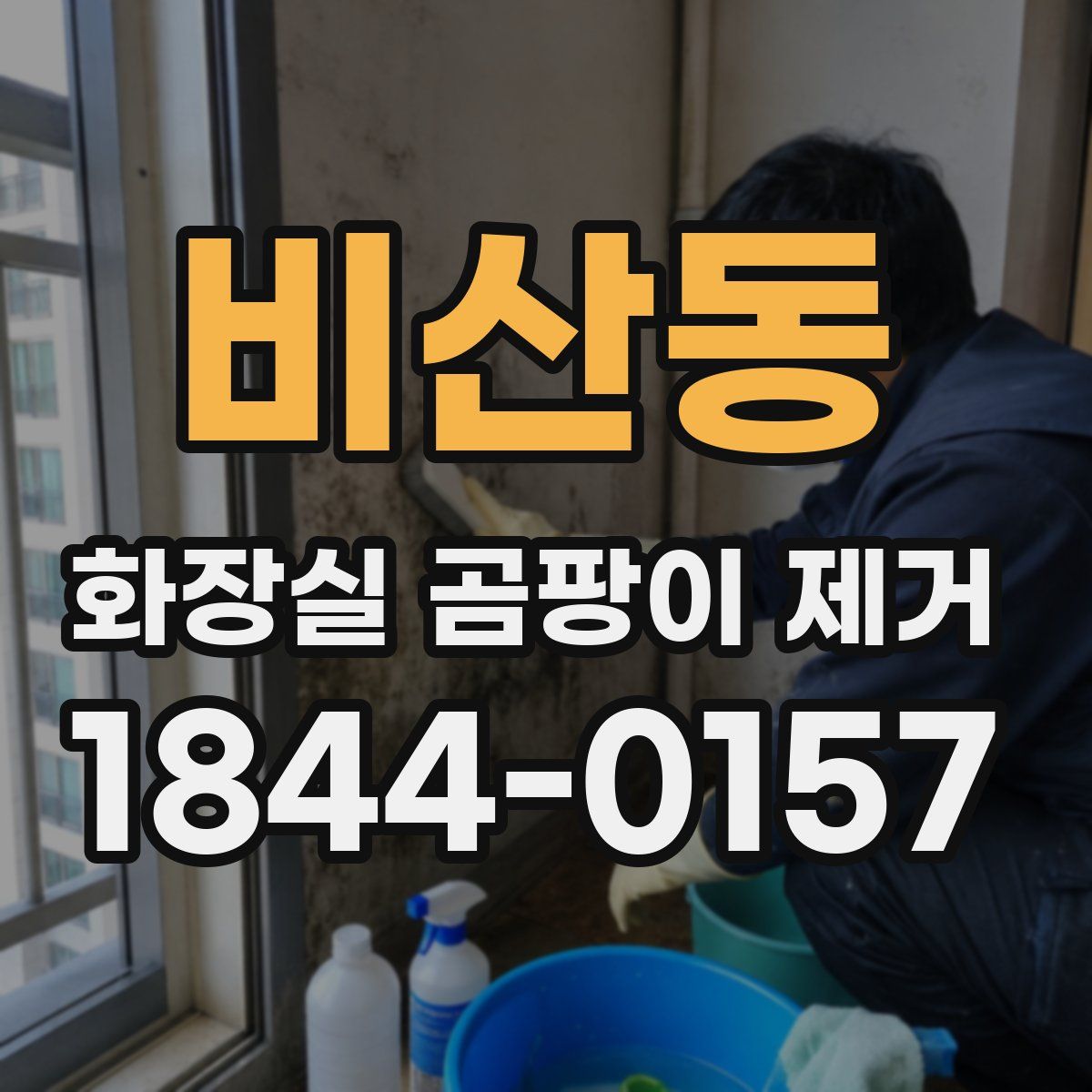 비산동 화장실 곰팡이 제거