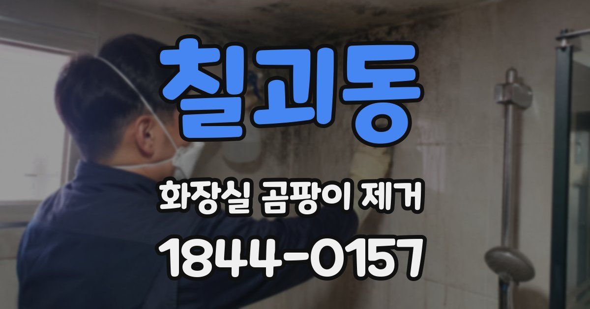 칠괴동 화장실 곰팡이 제거