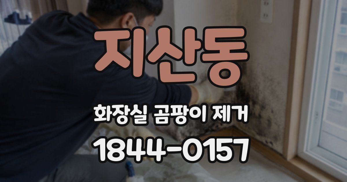 지산동 화장실 곰팡이 제거