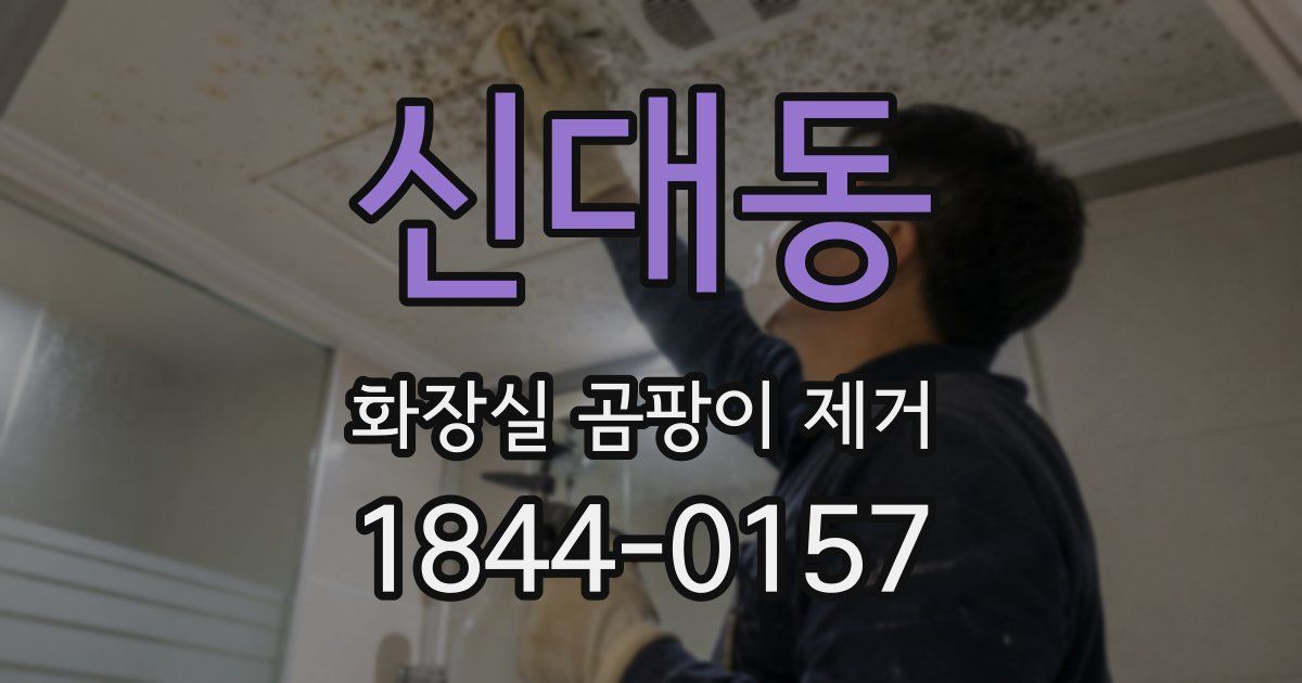 신대동 화장실 곰팡이 제거