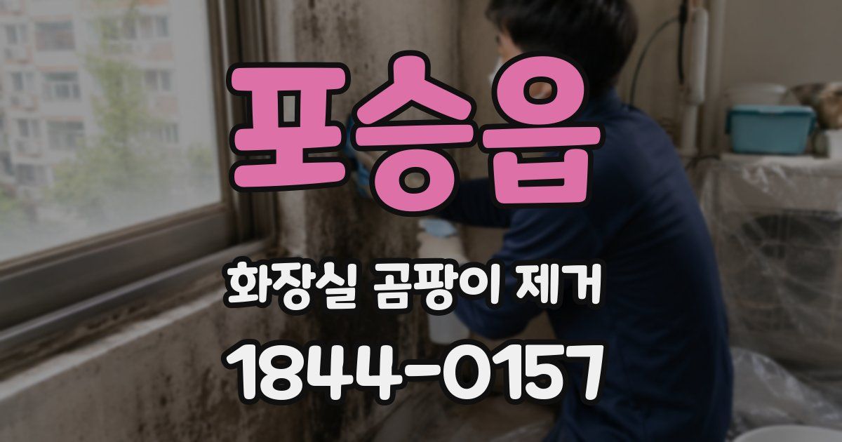 포승읍 화장실 곰팡이 제거