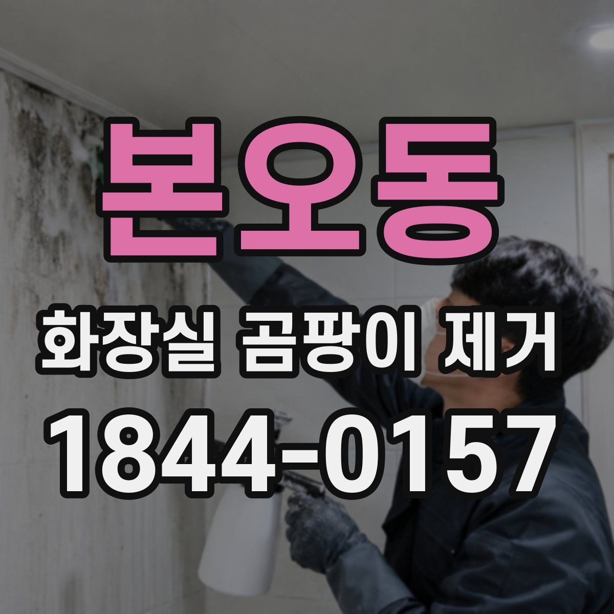 본오동 화장실 곰팡이 제거