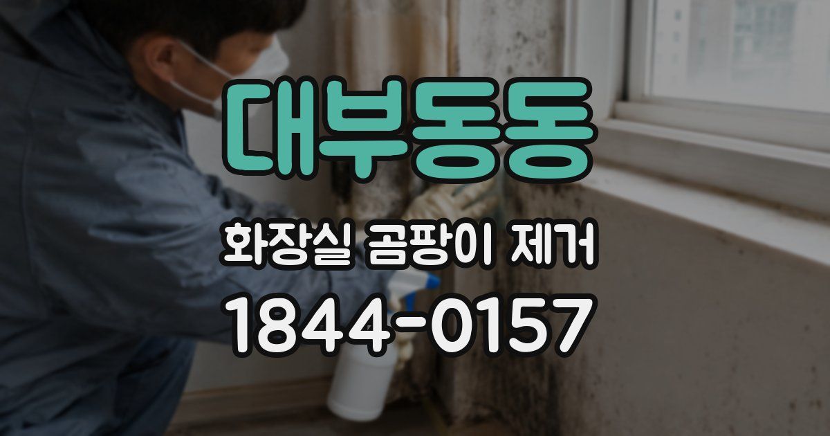 대부동동 화장실 곰팡이 제거