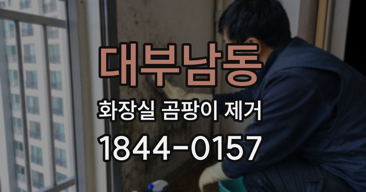 대부남동 화장실 곰팡이 제거