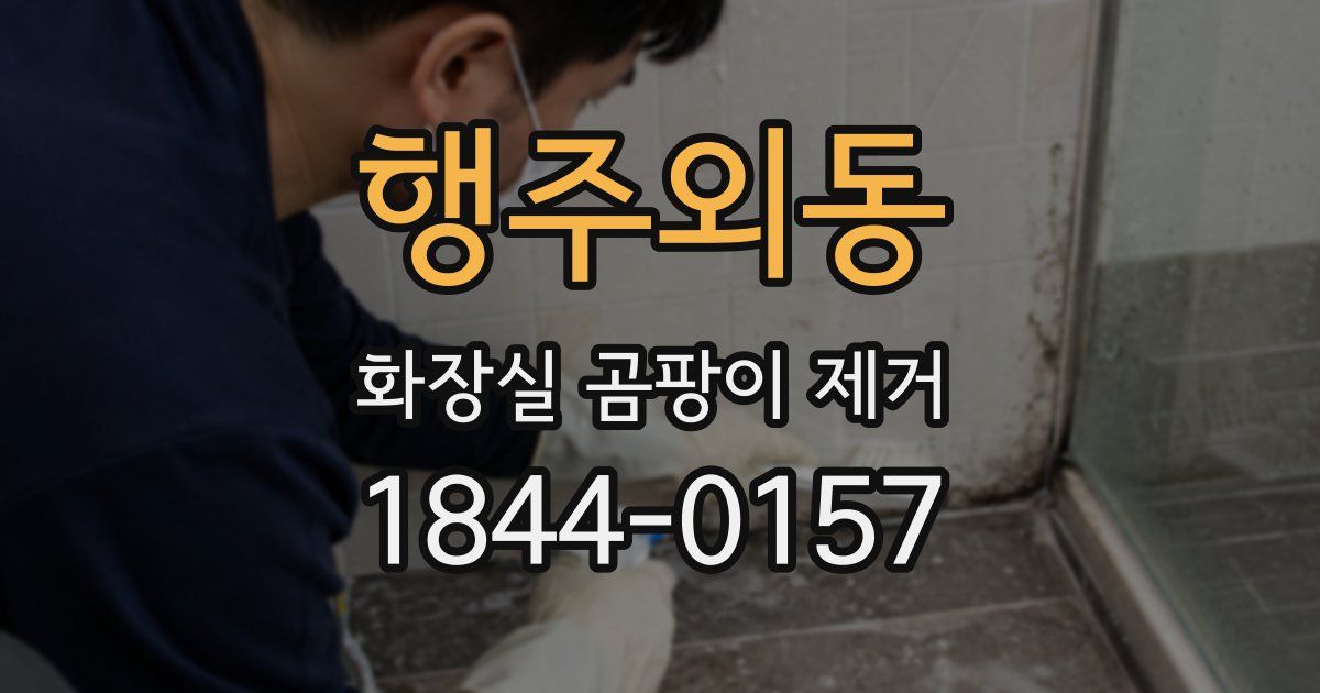 행주외동 화장실 곰팡이 제거