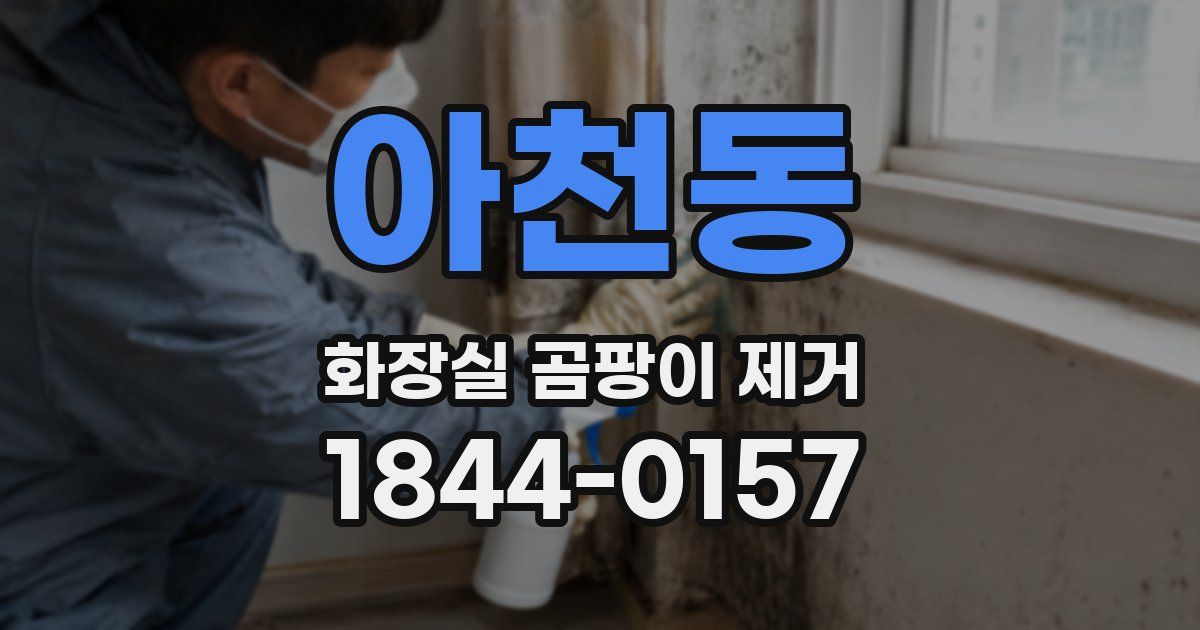 아천동 화장실 곰팡이 제거