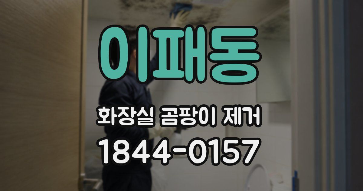 이패동 화장실 곰팡이 제거
