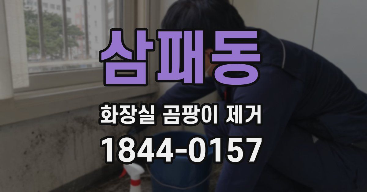 삼패동 화장실 곰팡이 제거