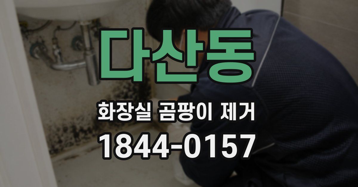 다산동 화장실 곰팡이 제거