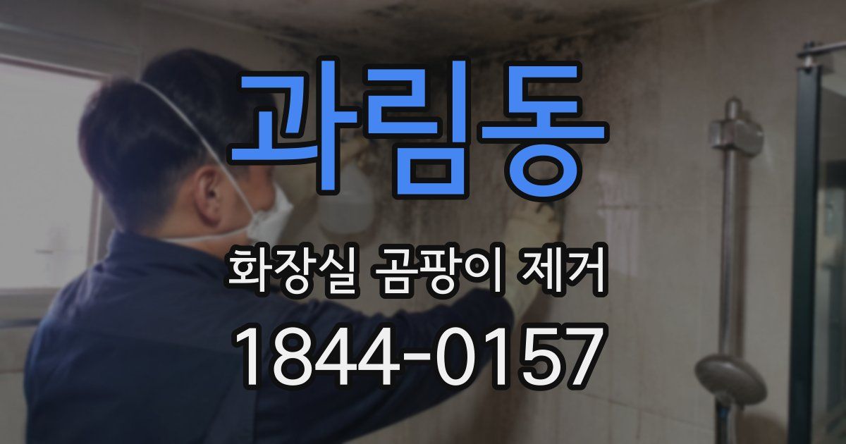 과림동 화장실 곰팡이 제거