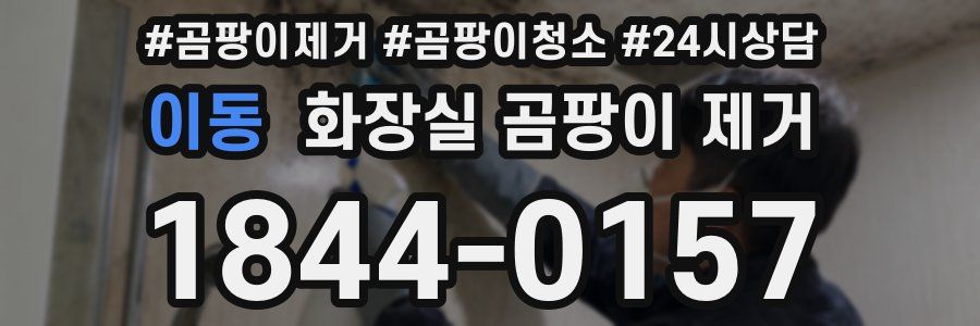 이동 화장실 곰팡이 제거