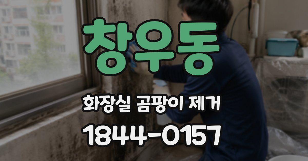 창우동 화장실 곰팡이 제거