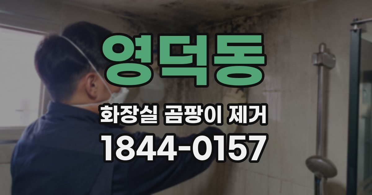 영덕동 화장실 곰팡이 제거