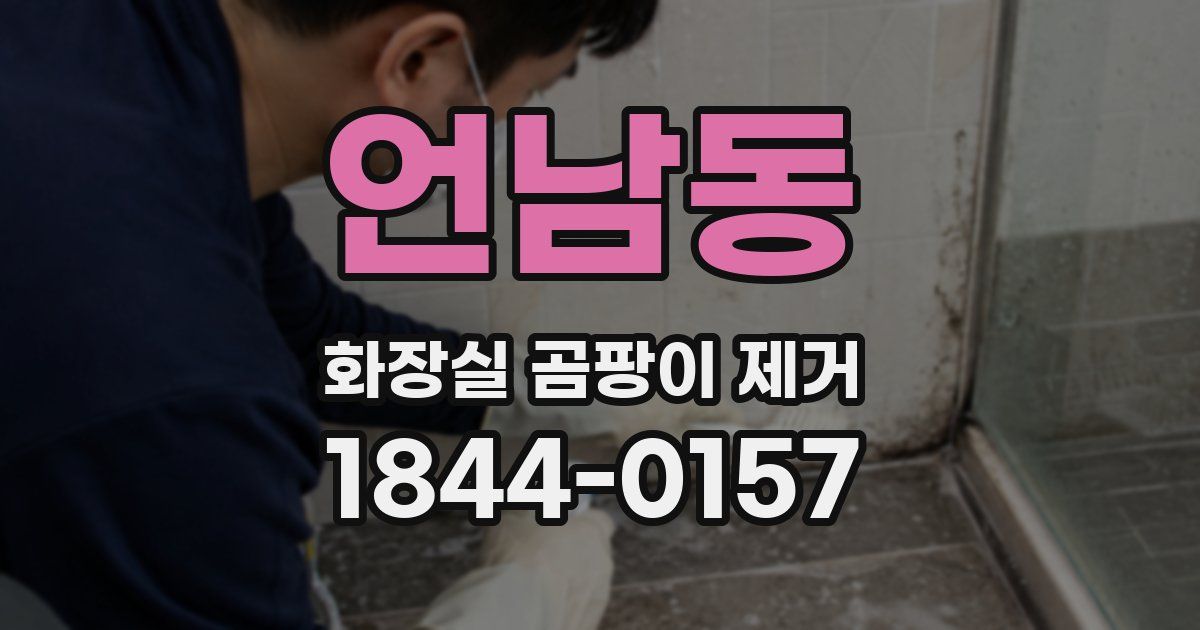 언남동 화장실 곰팡이 제거