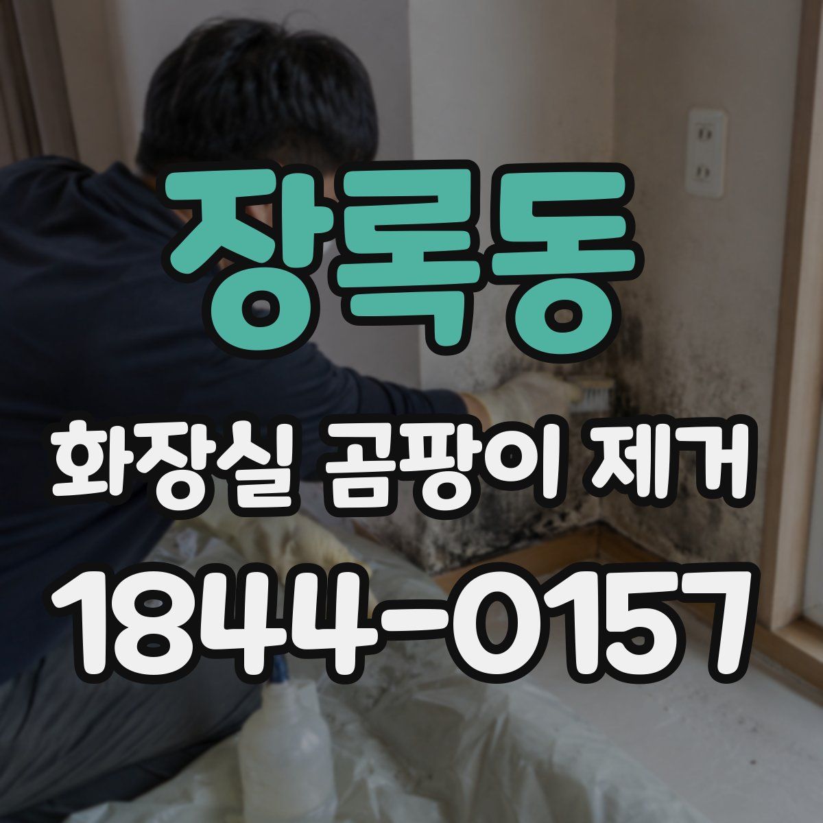 장록동 화장실 곰팡이 제거