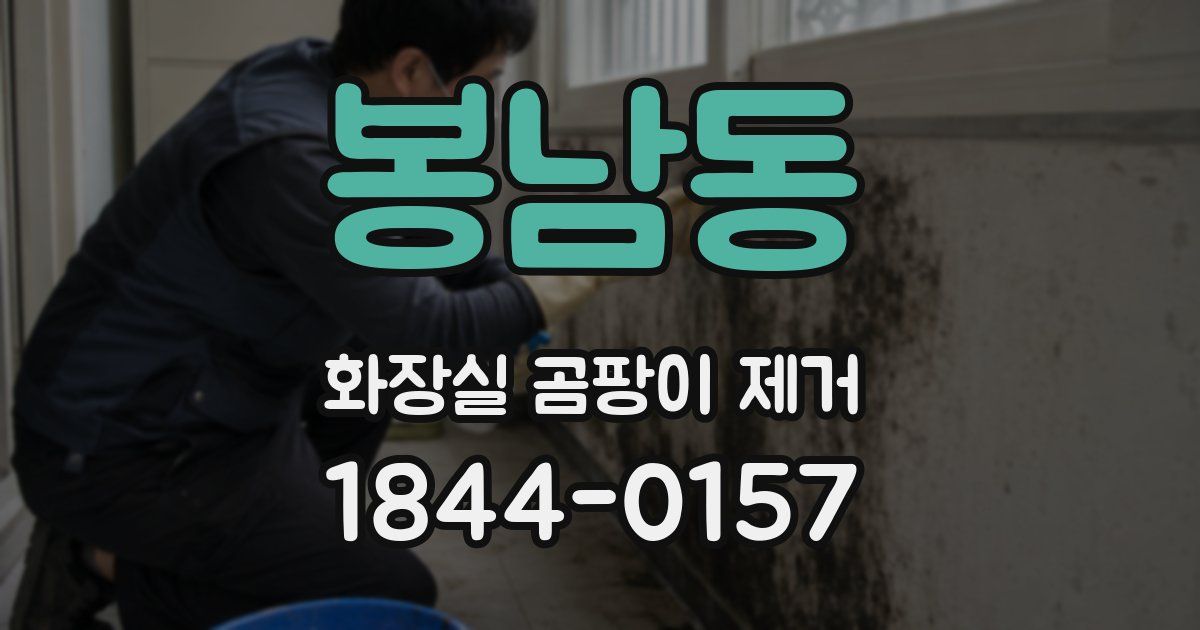 봉남동 화장실 곰팡이 제거
