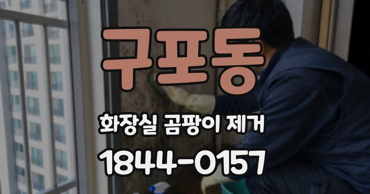 구포동 화장실 곰팡이 제거