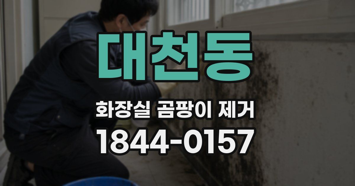 대천동 화장실 곰팡이 제거