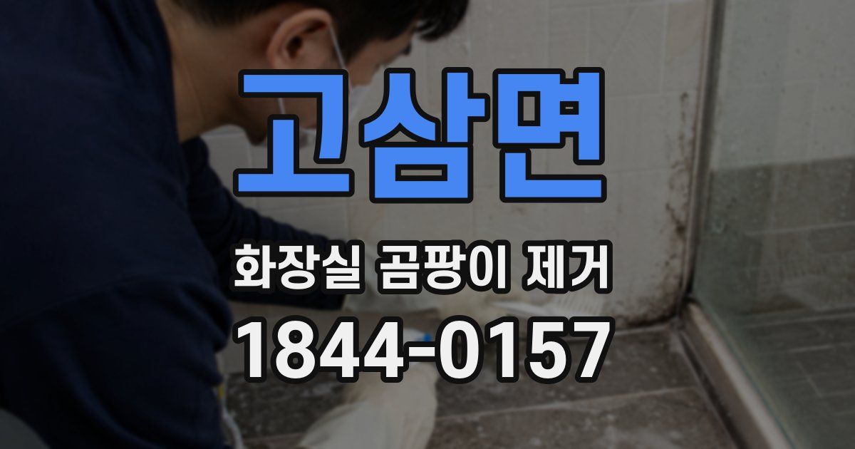 고삼면 화장실 곰팡이 제거