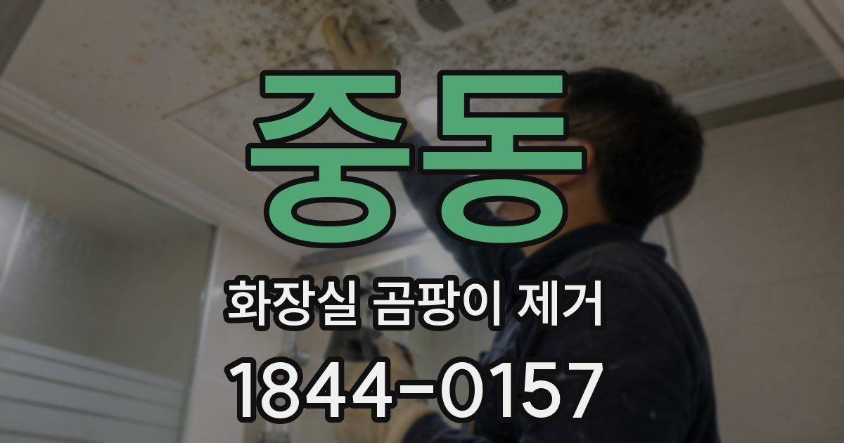 중동 화장실 곰팡이 제거