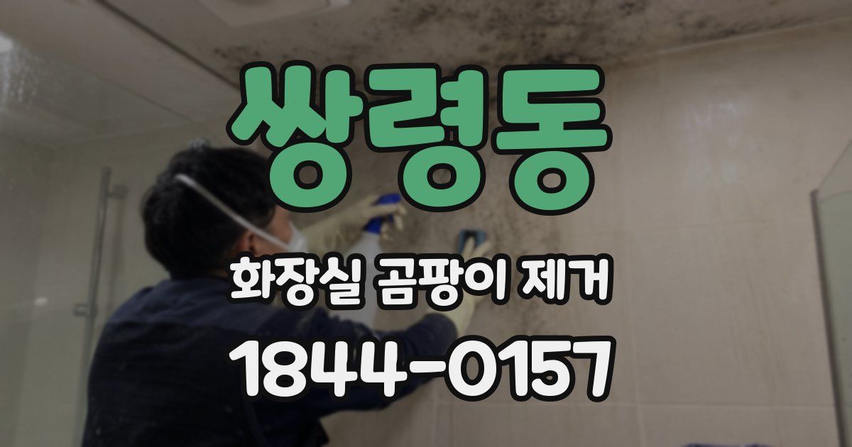 쌍령동 화장실 곰팡이 제거
