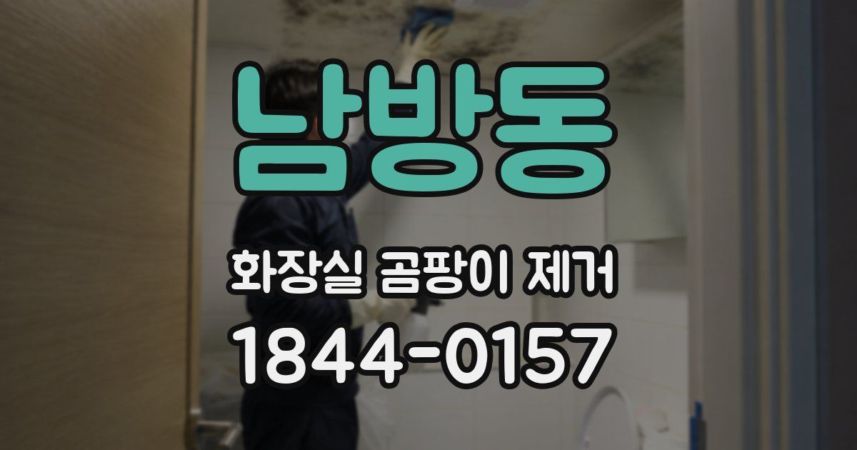 남방동 화장실 곰팡이 제거